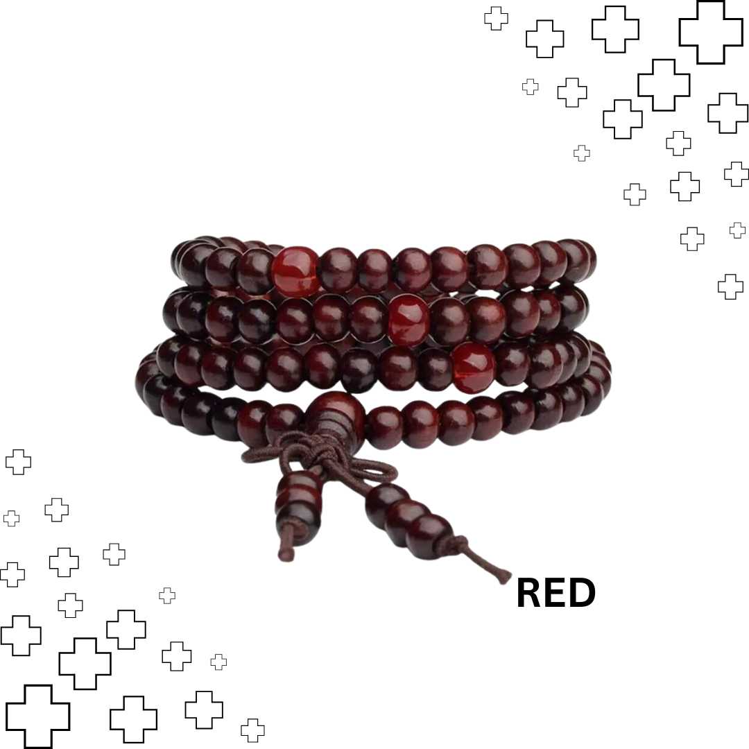 MagTherapy™ Mens 18k Sandalwood Beaded Slimming Bracelet Kit