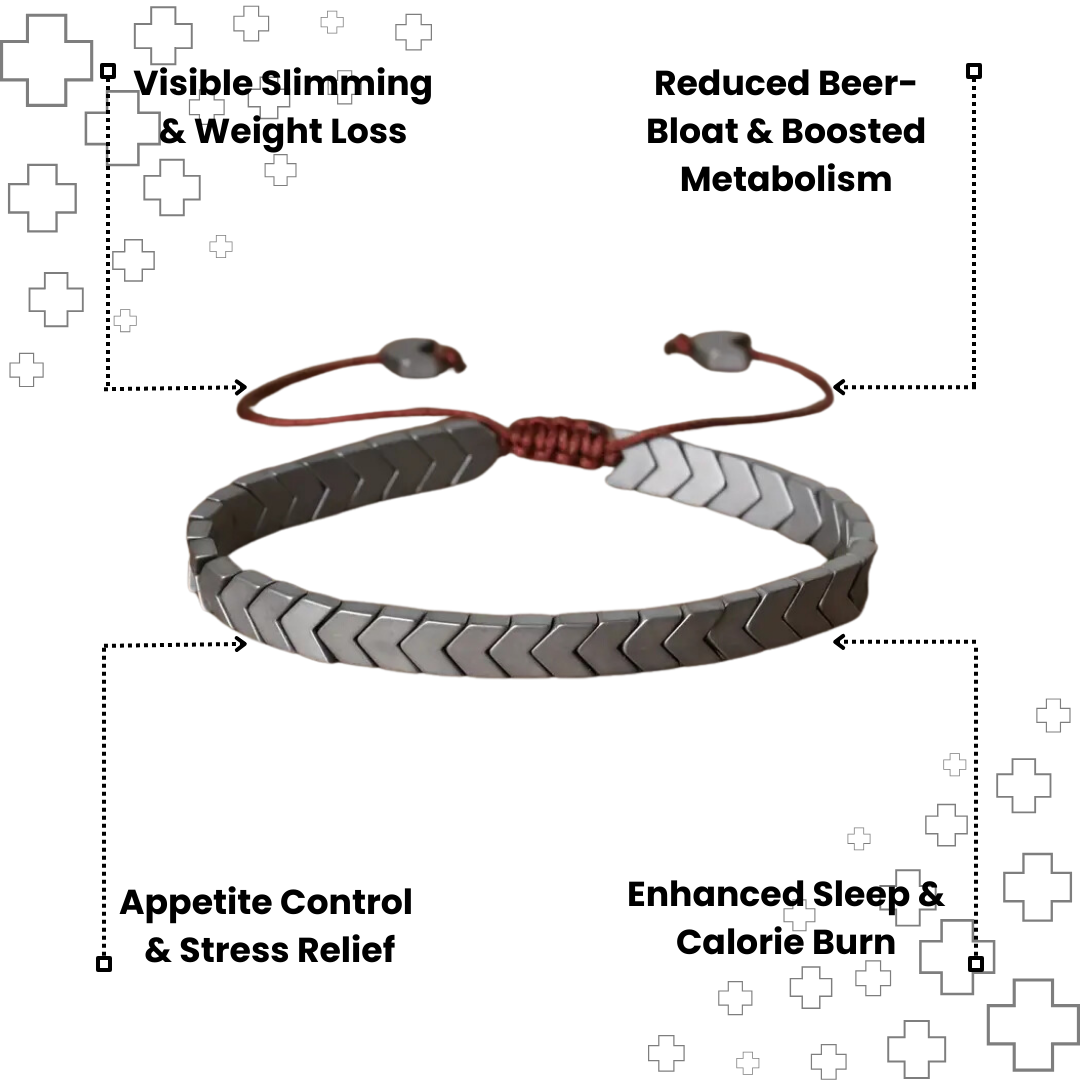 MagTherapy™ Mens 18k Steel Arrowhead Slimming Bracelet Kit