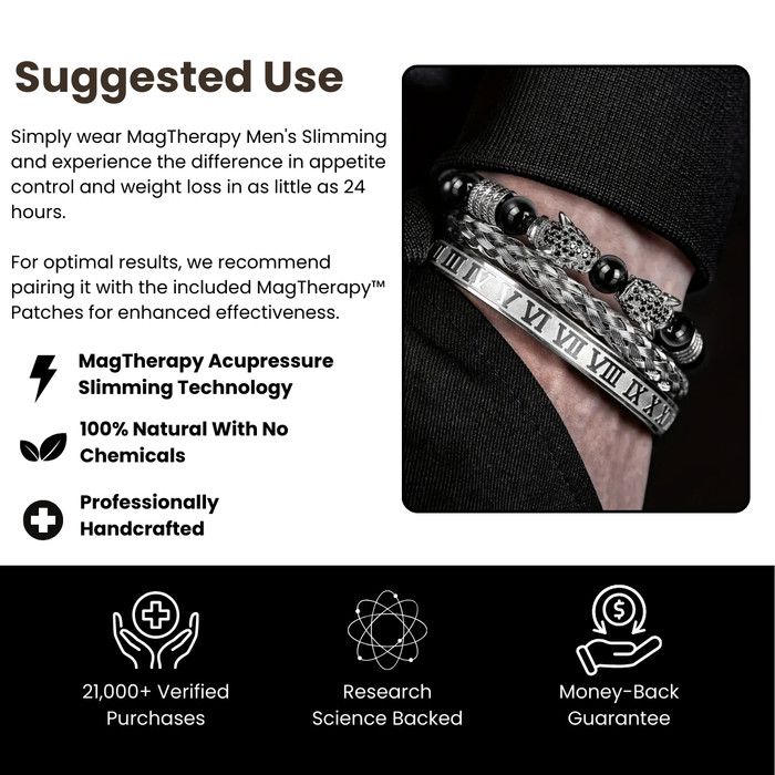 MagTherapy™ Mens Agatina Slimming Bracelet Kit