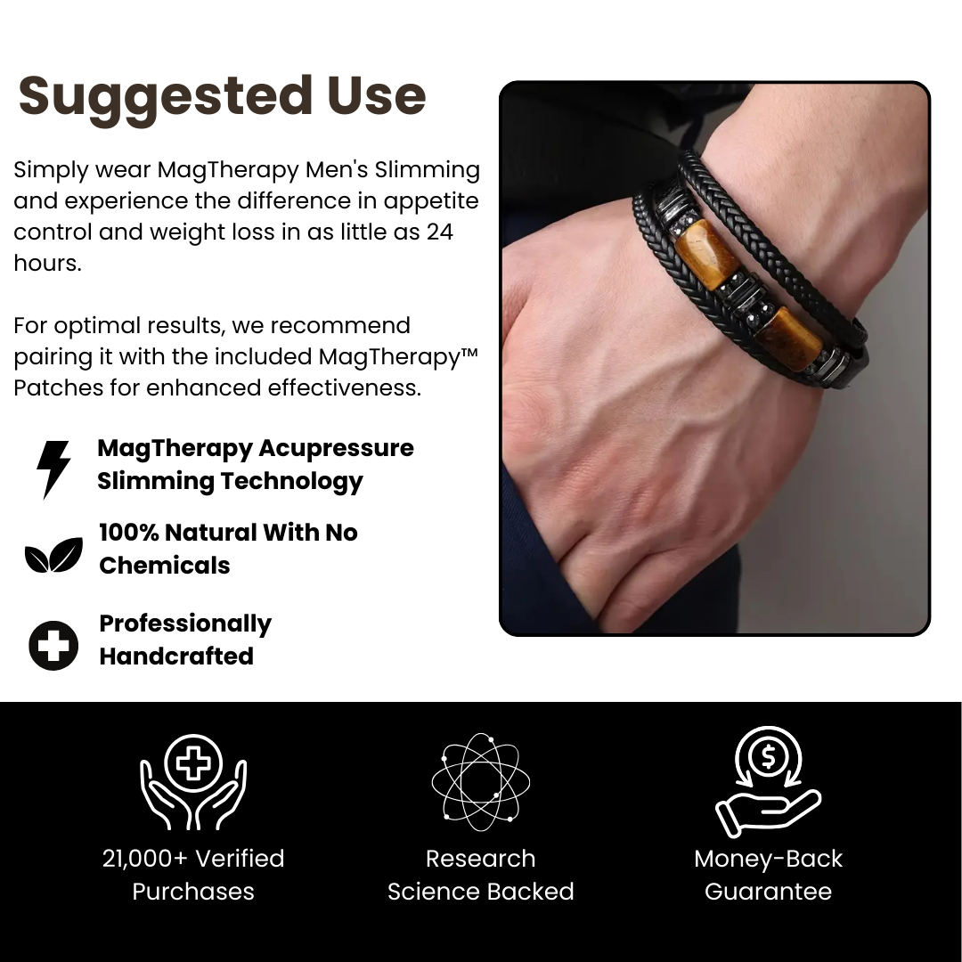 MagTherapy™ Mens DuoStrand Slimming Bracelet Kit