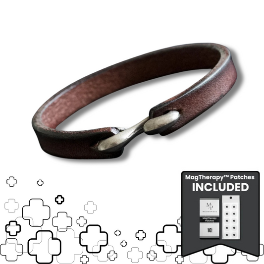 MagTherapy™ Mens Geniune Leather Slimming Bracelet Kit