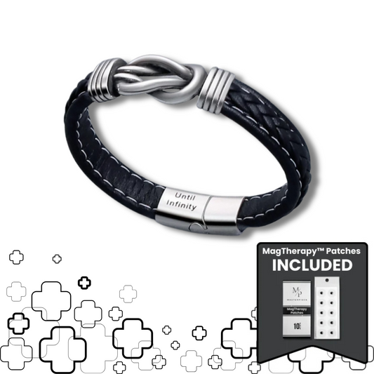 MagTherapy™ Mens Infinity Leather Slimming Bracelet Kit