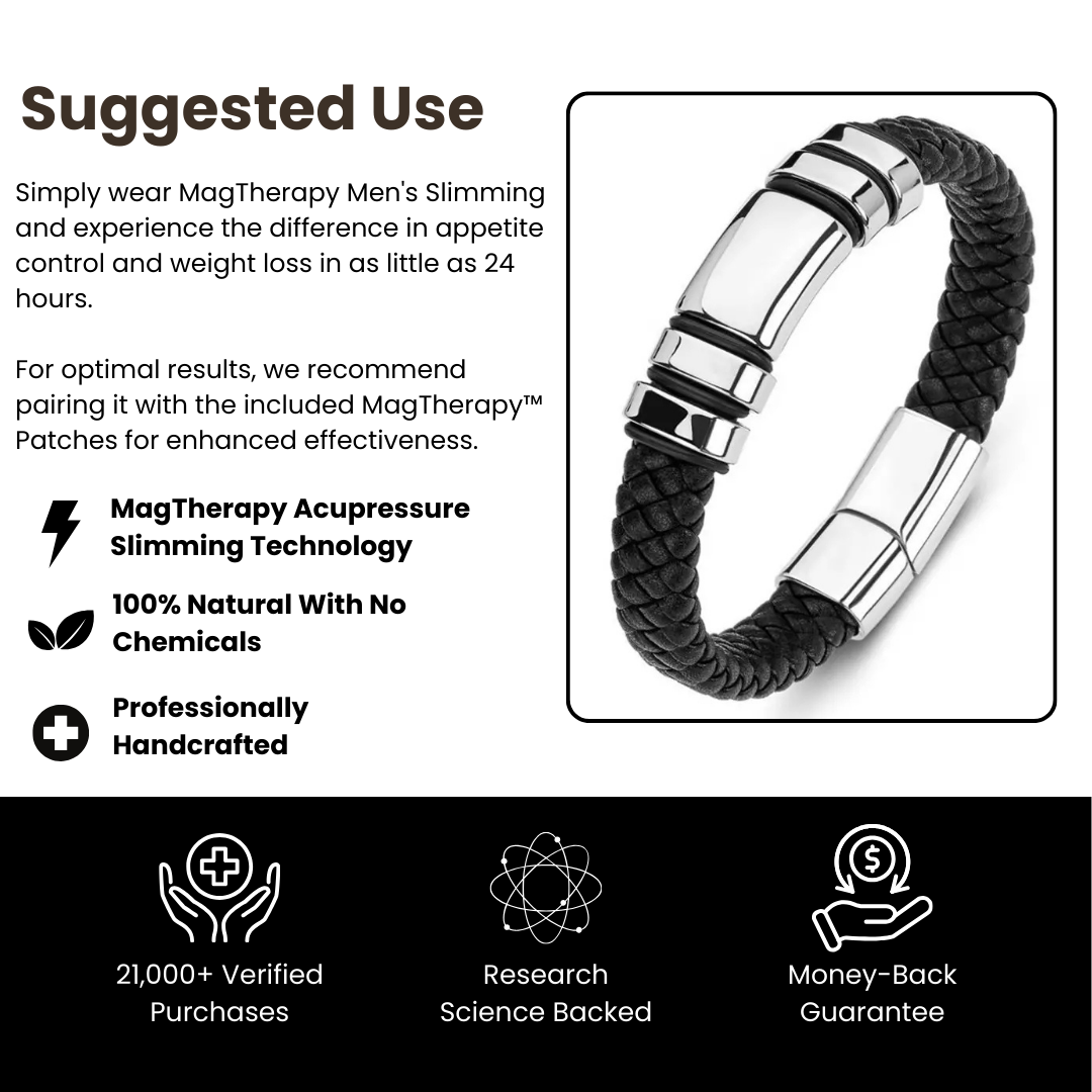 MagTherapy™ Mens Lusteron Slimming Bracelet Kit