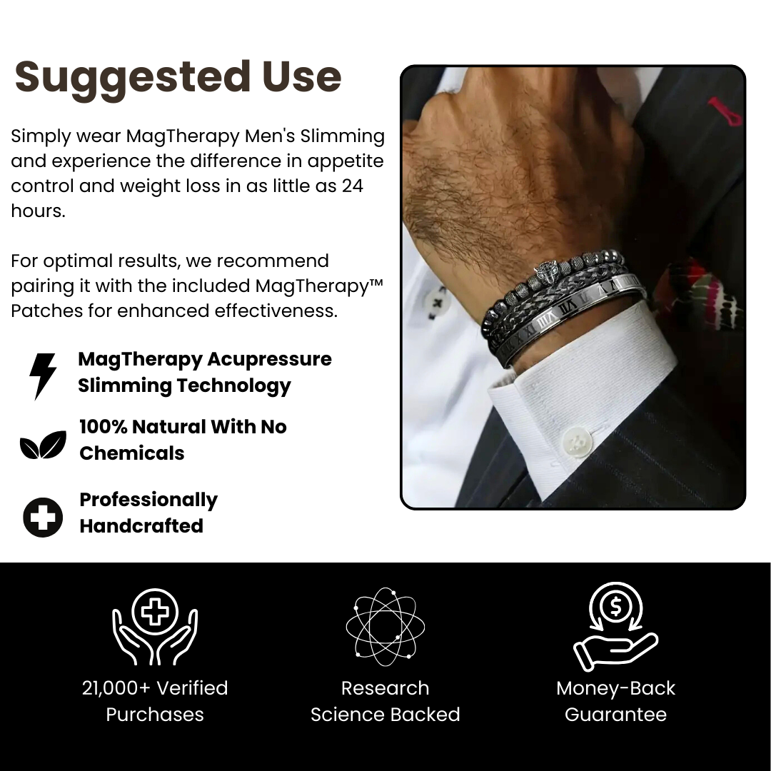 MagTherapy™ Mens LeoVance Slimming Bracelet Kit