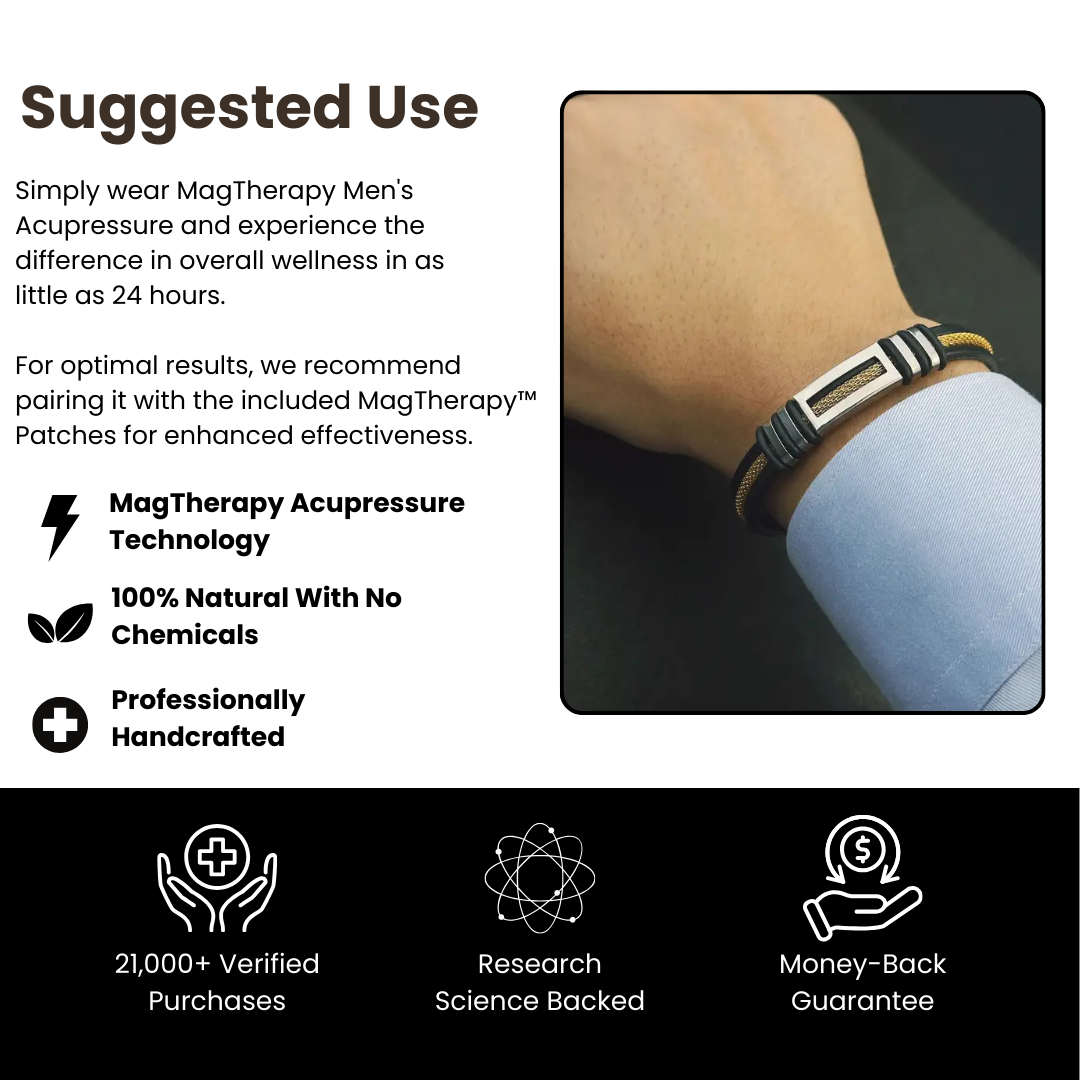 MagTherapy™ Mens Leather  Slimming Bracelet Kit