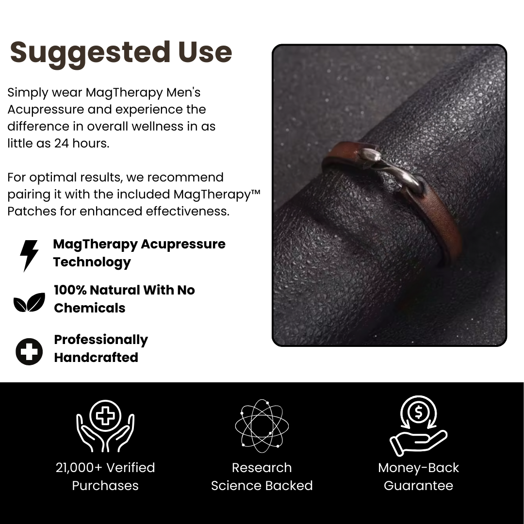 MagTherapy™ Mens Leather Slimming Bracelet Kit