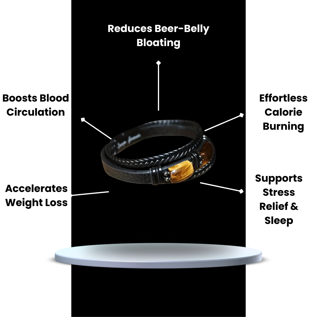 MagTherapy™ Mens Multova Leather Slimming Bracelet Kit