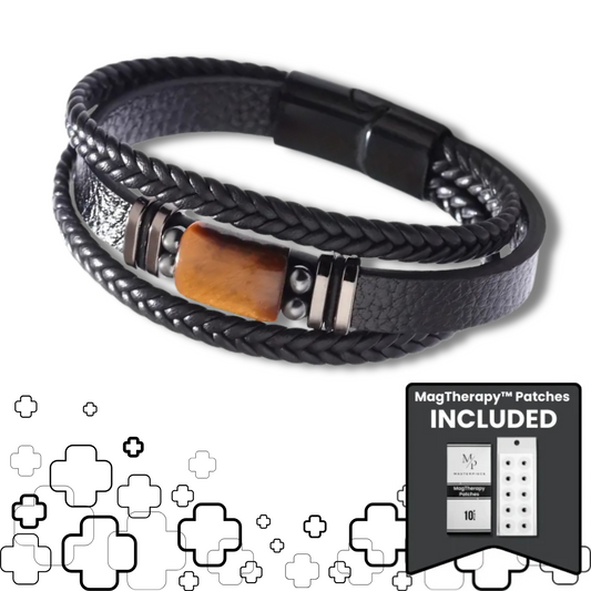 MagTherapy™ Mens Multova Leather Slimming Bracelet Kit