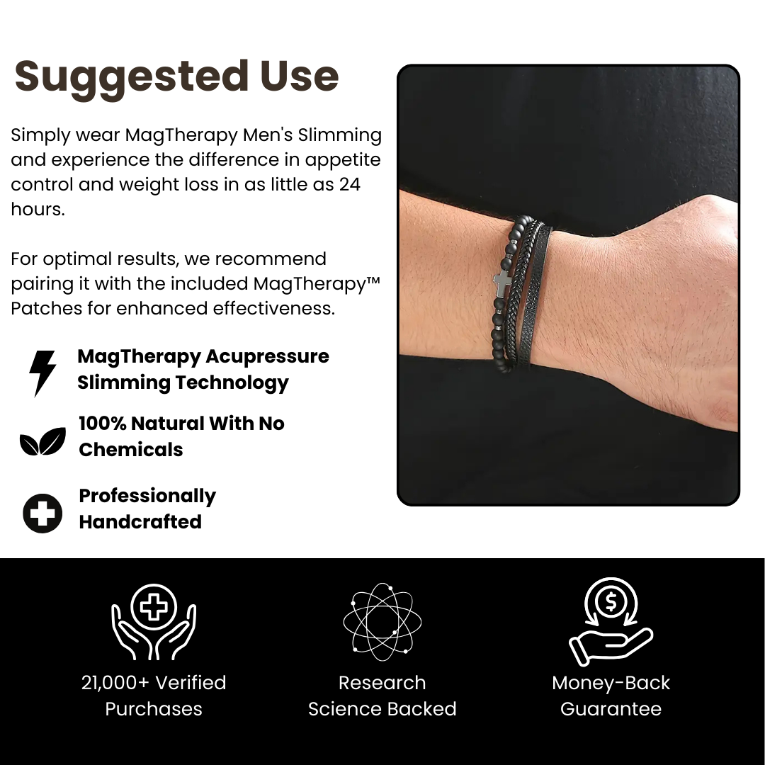 MagTherapy™ Mens Naturonix Slimming Bracelet Kit