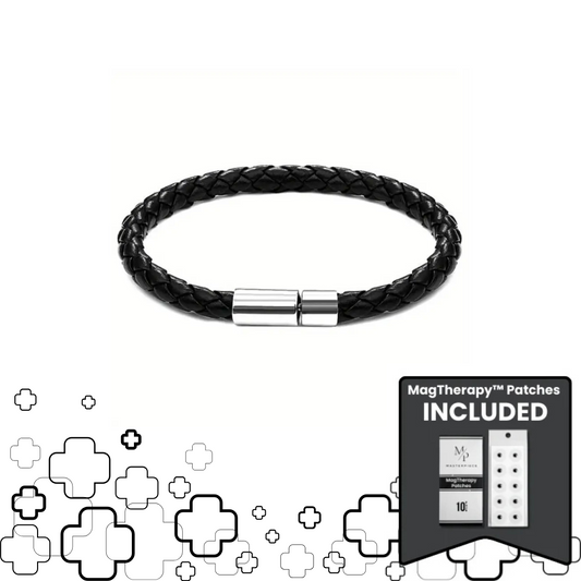 MagTherapy™ Men's 18k Retro Braided Slimming Bracelet Kit