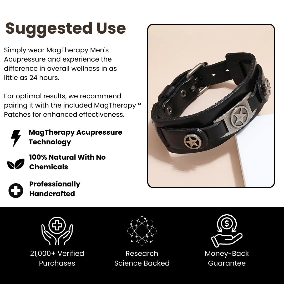 MagTherapy™ Mens Star Pendant Slimming Bracelet Kit