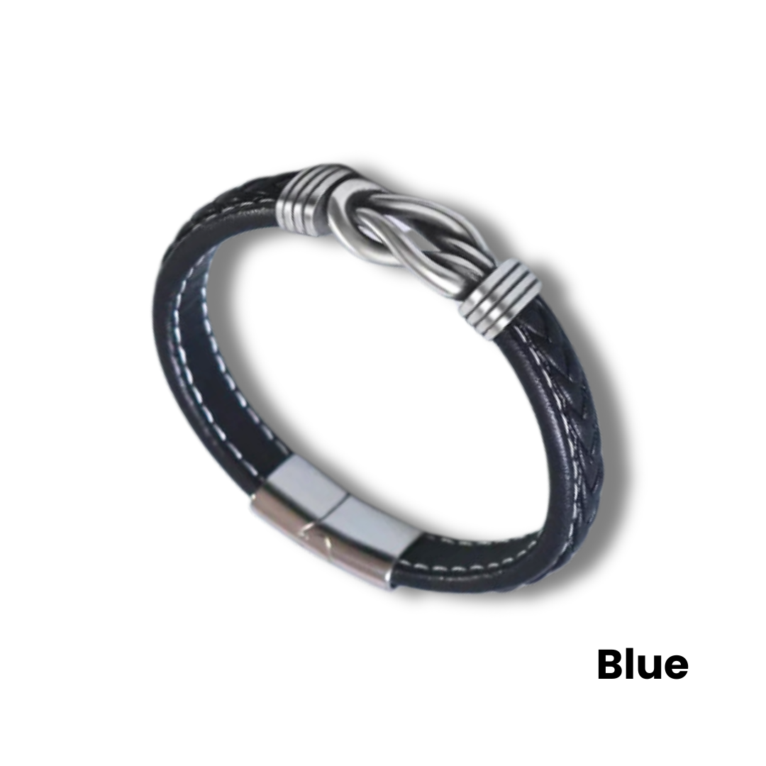 MagTherapy™ Mens Infinity Leather Slimming Bracelet Kit