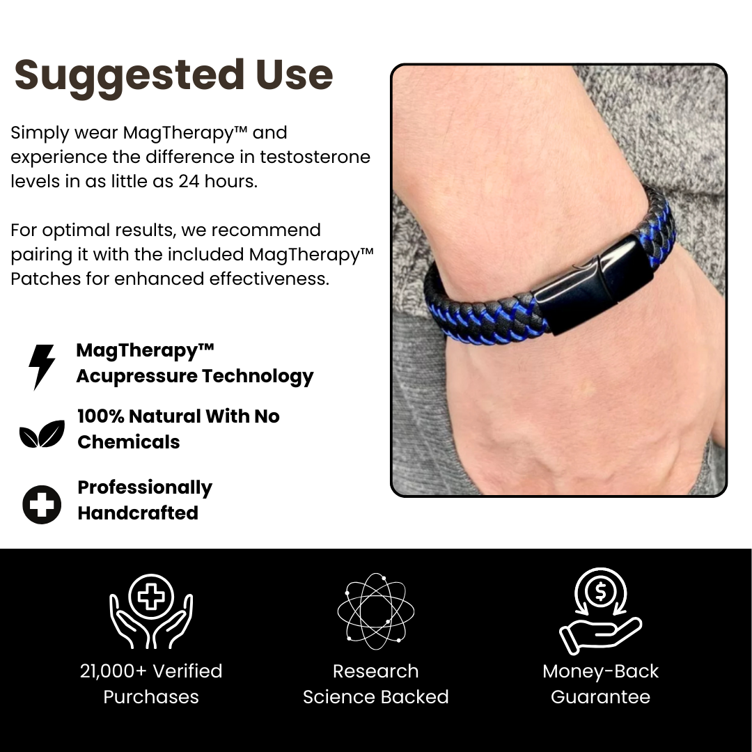 MagTherapy™ Mens Wevona Testosterone Bracelet Kit