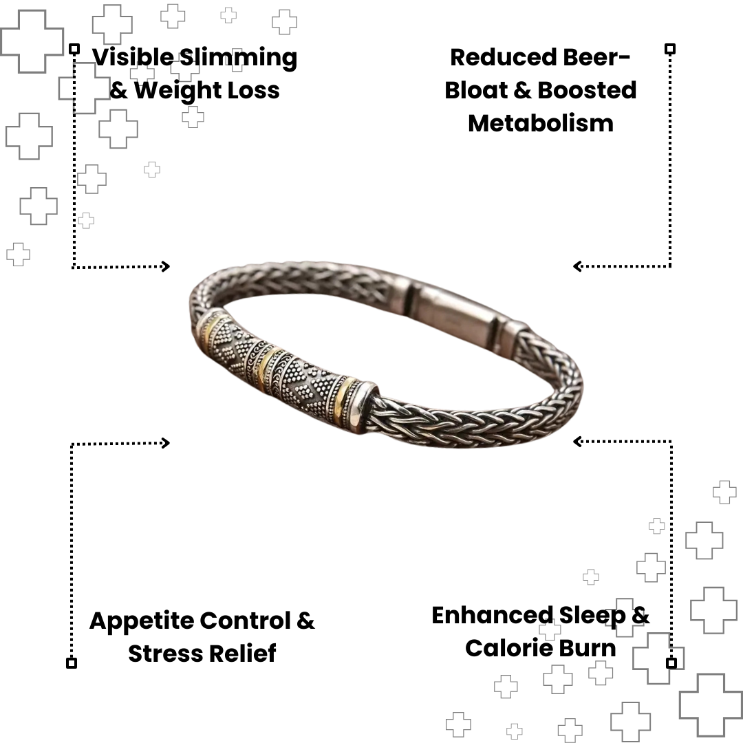 MagTherapy™ Mens 18k Vintage Viking Slimming Bracelet Kit