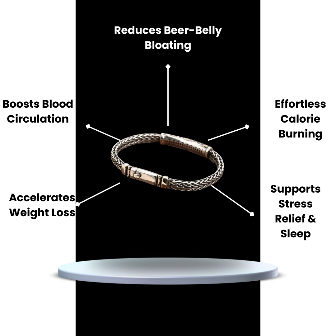 MagTherapy™ Mens 18k Vintage Viking Slimming Bracelet Kit